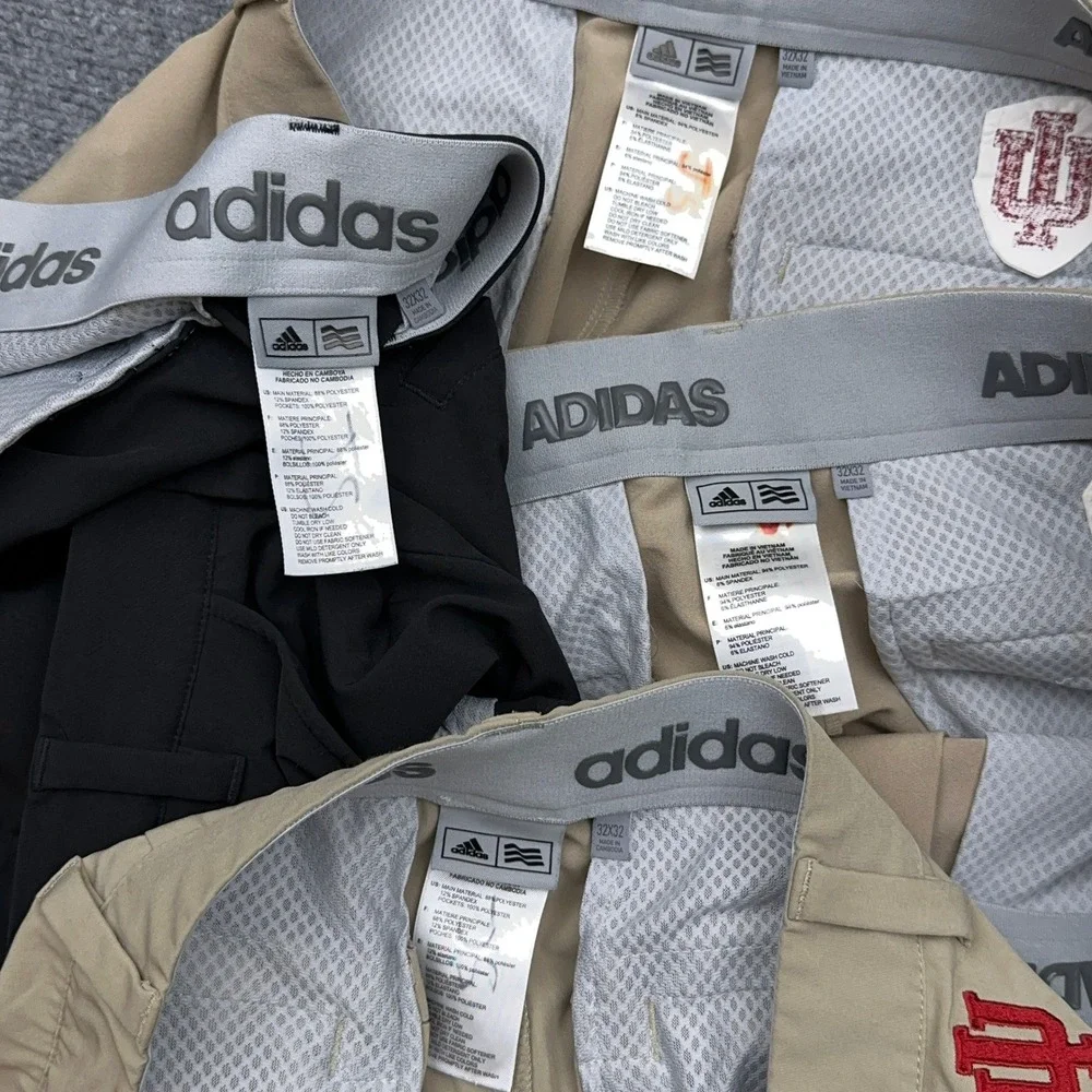 Adidas Ultimate 365 Golf Pants Men's 32x32 Indiana University Hoosiers LOT OF 4
